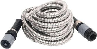 vidaXL Manguera Jard&iacute;n Pulverizador Acero Inoxidable Plata 14mm 22,5 M Vidaxl