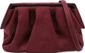 Themoir&egrave; Suede Prune Afrodite Stijlvolle Schoenen - Dames - Schoudertassen - Paars - ONE Size - Tassen