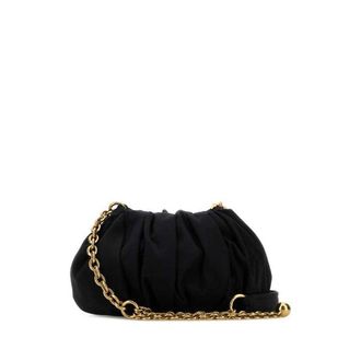 Chlo&eacute; Black Canvas Chloe Plisse Shoulder Bag Borse A Tracolla