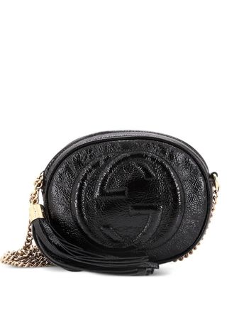 Gucci Soho Chain Bag Patent Mini crossbody bag - Zwart