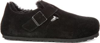 Birkenstock London Shearling Narrow Fit - unisex - Birkenstock - Flat Shoes - Black - 8 UK - Shoes