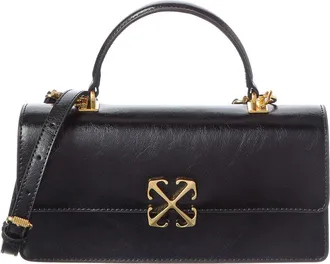 Off-white Jitney East West Leather Shoulder Bag
