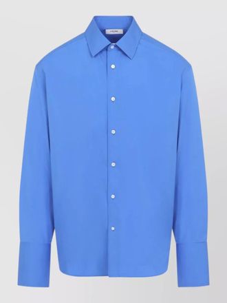 Celine jed cotton poplin shirt long buttoned cuffs