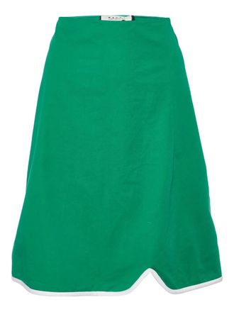 Marni Katoenen midi-rok - Groen