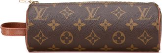 Louis Vuitton Coated Canvas Monogram Trousse Ronde Pencil Case 20