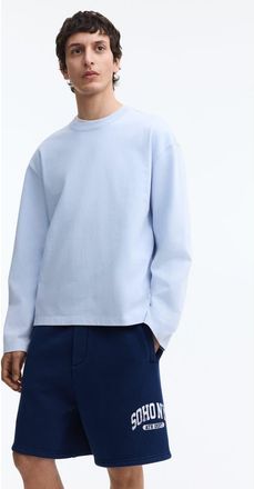H&M Relaxed-fit shorts in Navy Blue/soho Nyc at Nordstrom, Size Xx-Large