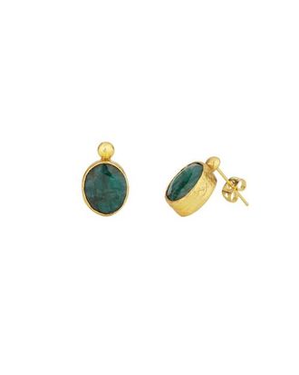 Ottoman Hands Siena Stud Earrings in Emerald at Nordstrom