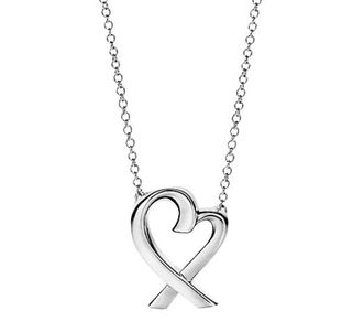 Tiffany & Co. Paloma Picasso Sterling Silver Loving Heart Necklace