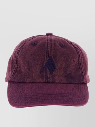 The Attico canvas cap curved brim eyelet vents