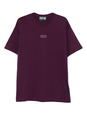 Versace Jeans Couture Cotton T-Shirt In Burgundy