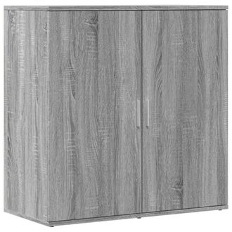 Berkfield Home Sideboard Grey Sonoma 79x38x80 cm Engineered Wood | Size: 79 x 38 x 80 cm