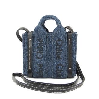 Chlo&eacute; blue blue Leather Handbag Shoulder Bag (Pre-Owned)
