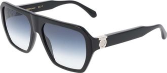 Ferragamo SF2080SLBI 001 Mens Sunglasses Black Size 58