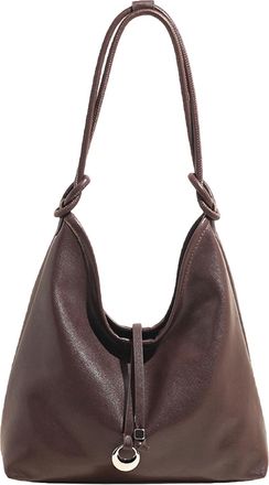 Generic Cymwer Women PU Leather Shoulder Bag Large Handbag Hobo Bags for Travel (Coffee) (Coffee)