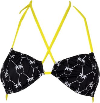 Pinko Love Birds Triangle Bikini Top - Dames - Bikinis - Zwart - M - Badmode