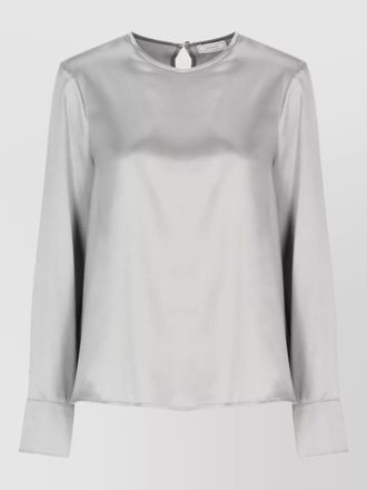 PESERICO silk long-sleeve blouse