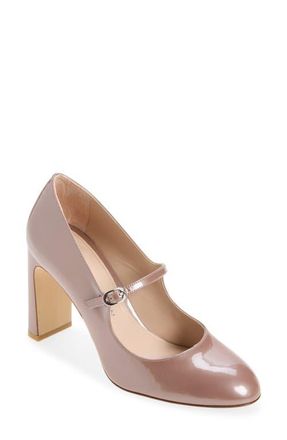 Stuart Weitzman Babette Mary Jane 85 Pump in Almost Mauve at Nordstrom, Size 10.5