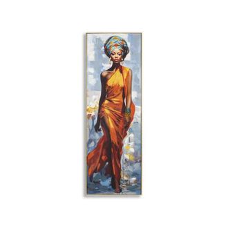 Charme 1921 Cuadro Decorativo Mauro Ferretti Daphne Dorado 52x152 Cm Lienzo Metal