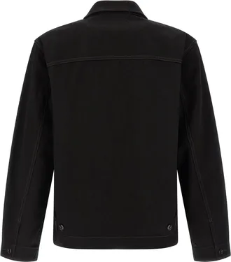 Christophe Lemaire Heavy Cotton Denim Jacket - Black