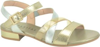 Hispanitas Platte sandaal - Dames - Sandalen - Geel - 37 EU - Schoenen