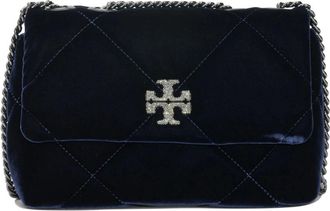 Tory Burch Dames, Tassen, Blauw, Maat: ONE Size Katoen