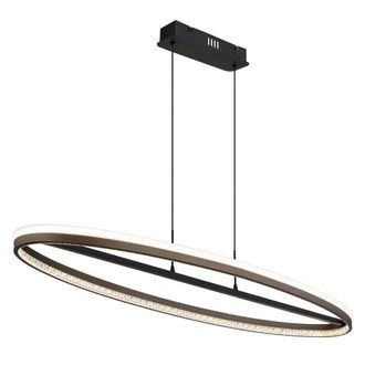 Netlighting Della Bar Pendant Ceiling Light Matt Black LED 30006000K