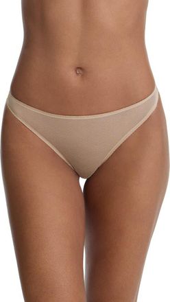 Skarlett Blue Jolie Sheer Lace Thong in Nylon at Nordstrom, Size X-Large