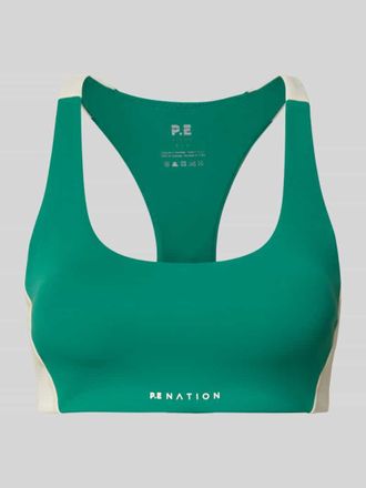 P.E Nation Slim Fit Sport BH mit Logo-Detail in Gruen, Gr&ouml;&szlig;e XL