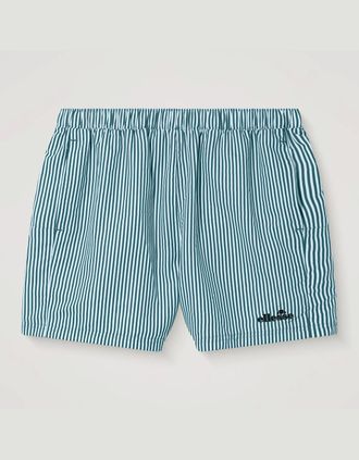 Ellesse Mens Sylbio Swim Short - White/Dark Green - White Dark Green - Size: 29/28/32