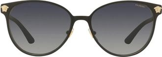 Versace Gepolariseerde Phantos Zonnebril - unisex - Zonnebrillen - Zwart - 57 MM - Accessoires