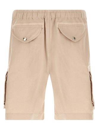 Brunello Cucinelli Mens Beige Linen Bermuda Shorts