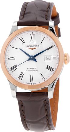 Longines Record Automatic Chronometer White Dial Ladies Watch L2.321.5.11.2