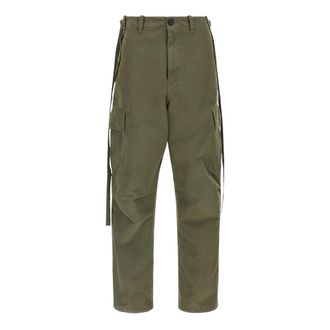Fendi Broek - Dames - Broeken - Groen - Maat: 2XS Katoen