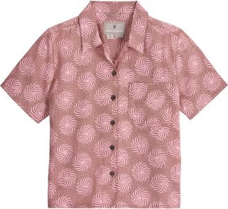 Royal Robbins Camino Pucker S/S Bluse f&uuml;r Damen | rosa