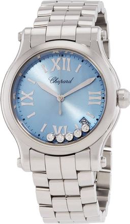 Chopard Happy Sport Quartz Blue Dial Ladies Watch 278582 3008
