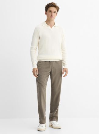 Jack & Jones Mens Cord-waist flannel pant Relaxed fit