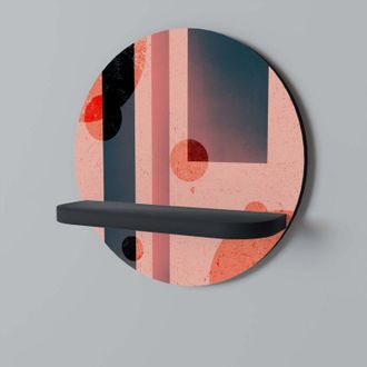 OEM Blushed Spectrum Estante Redondo Negro