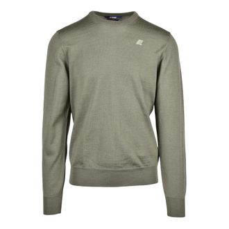 K-Way Truien & Vesten, Heren, Groen, L, Wol, Pullover met ronde hals