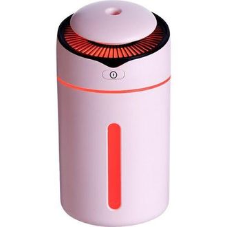 OEM Humidificador Ultras&oacute;nico, 300 Ml, Led, 2 Modos, 7 Colores, Apagado Autom&aacute;tico, Para El Hogar, La Oficina Y El Coche, Rosa
