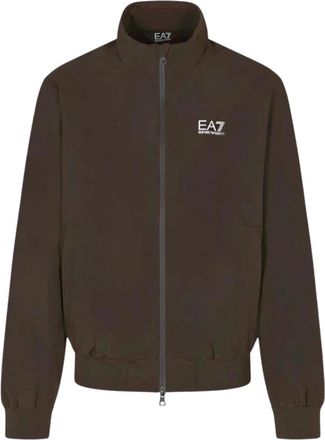 Emporio Armani Winddicht Bomberjack - Heren - Jassen - Bruin - Maat: XL Leer