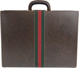 Gucci Vintage Leather Business Briefcase (Authentic Pre-Loved)
