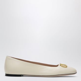 Valentino Garavani Ballerine VLogo Signature bianche in nappa