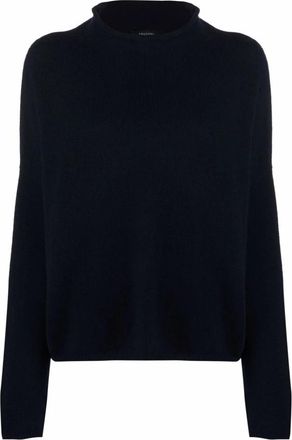 Lisa Yang Sandy Cashmere Sweater - Dames - Cashmere truien - Blauw - S - Kasjmier - Truien & Vesten
