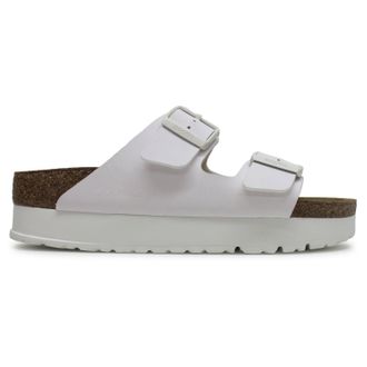 Papillio Arizona PAP Flex Platform Birko-Flor Unisex Casual Sandals - White - Size:UK 3.5