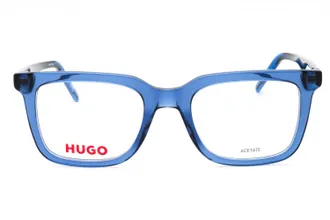 HUGO BOSS HG1300 Rectangular Acetate Eyeglasses - Blue