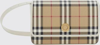 Burberry Borsa a tracolla mini Hampshire in tela con motivo Vintage Check