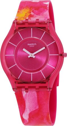 Swatch Paradise Petals Quartz Pink Dial Watch SS08P113