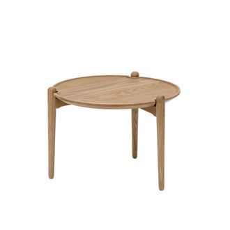 Design House Stockholm Aria Beistelltisch low, &Oslash; 50 x 37 cm, Eiche
