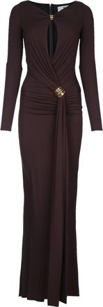 Elisabetta Franchi Abito Lungo Maniche Lunghe