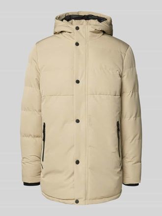 Blend Steppjacke mit Rei&szlig;verschlusstaschen Modell HESTEBAN in Beige, Gr&ouml;&szlig;e XXL